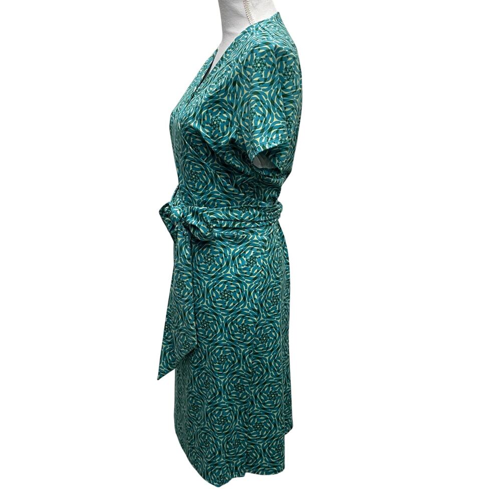 Lesley Evers Kaleidoscope Print True Wrap Dress Size XL - Picture 6 of 11